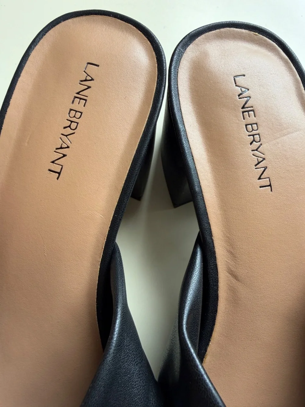 Lane Bryant Vegan Leather Black Sandals – 9 wide, women’s